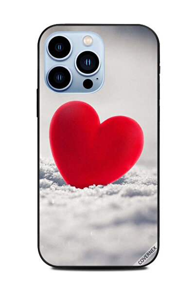 Covernex غطاء حماية لهاتف Apple iPhone 13 Pro بتصميم قلب أحمر جميل