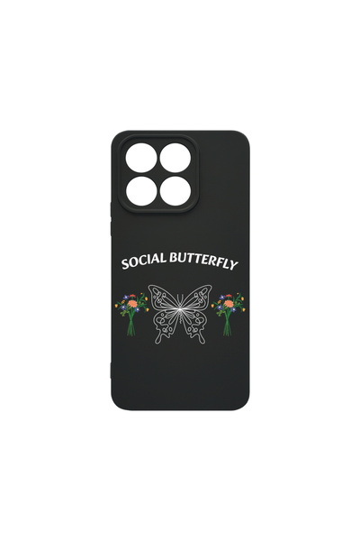 bestcase ® Husa Slim Silicon pentru Xiaomi 14T Pro, Social Butterfly, 1894731...