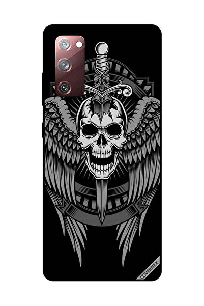 Covernex غطاء حماية لهاتف سامسونج جالاكسي S20 FE بطبعة جمجمة وأجنحة نسر