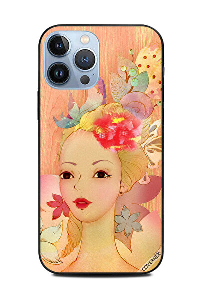 Covernex غطاء حماية لهاتف Apple iPhone 13 Pro Max فتاة باللون الخوخي
