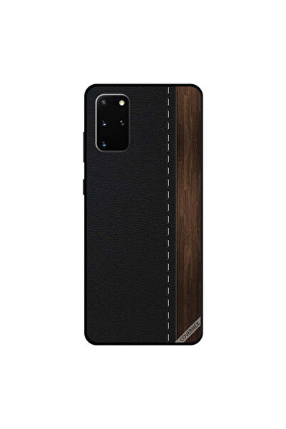 Covernex غطاء حماية لهاتف سامسونج جالكسي S20 بلس بنمط خشبي وجلدي