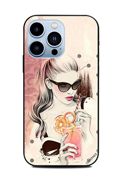 Covernex غطاء حماية لهاتف Apple iPhone 13 Pro بطباعة عصير برتقال