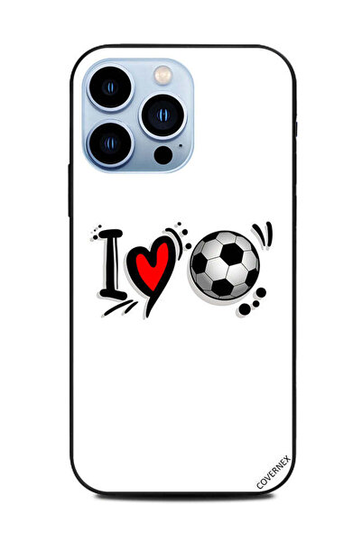 Covernex غطاء حماية لهاتف Apple iPhone 13 Pro أنا أحب كرة القدم