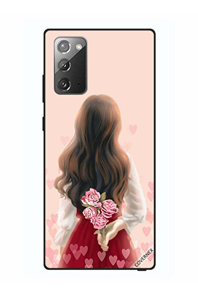 Covernex غطاء حماية لهاتف سامسونج جالكسي نوت 20 - فتاة تخفي الزهور