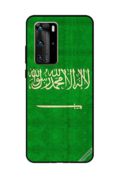 Covernex غطاء حماية لهاتف هواوي بي 40 برو بعلم المملكة العربية السعودية العتيق