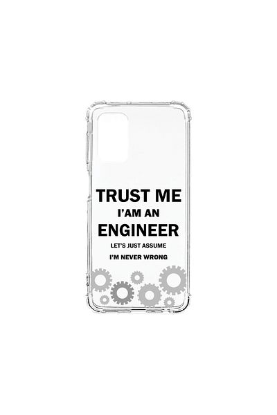 bestcase ® Anti Shock Case for Samsung Galaxy A52, Trust me I'm an engineer, 1118473 AS 1841