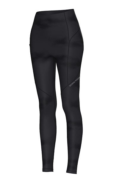 George Phoenix Aero Motion Premium - Colanți negri cu model cu talie înaltă Push-Up