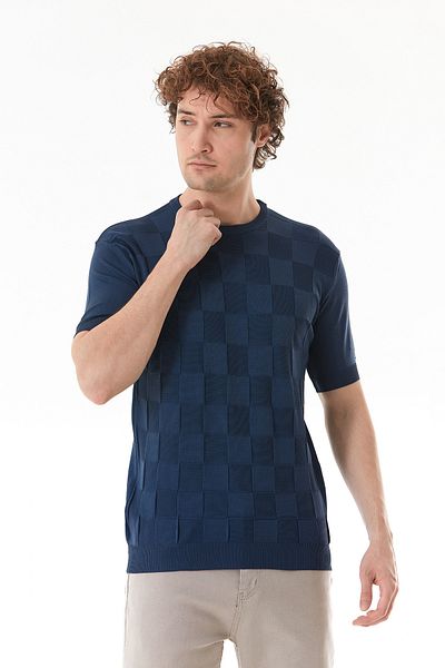 Fulla Moda Tricou tricotat cu model de dama