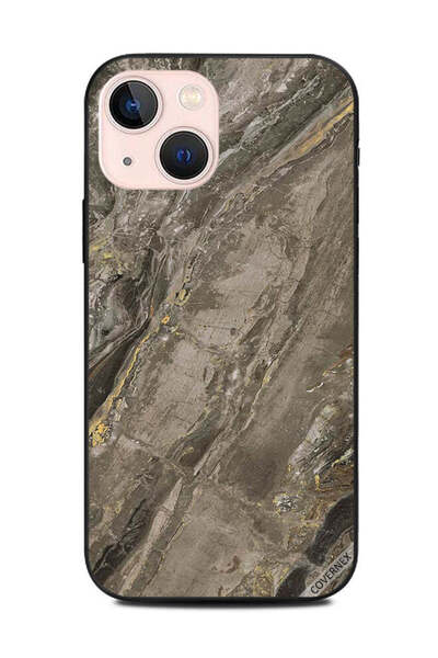 Covernex غطاء حماية لهاتف Apple iPhone 13 Mini بنمط رخامي بني