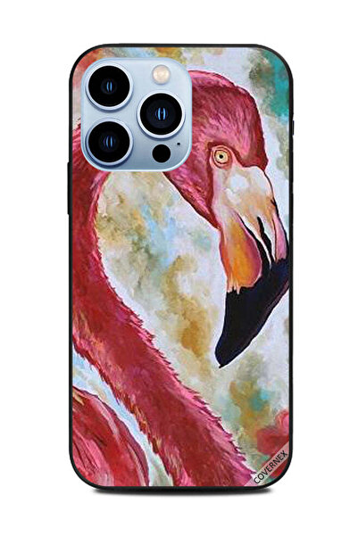 Covernex غطاء حماية لجهاز Apple iPhone 13 Pro بتصميم رسمة طائر الفلامنغو
