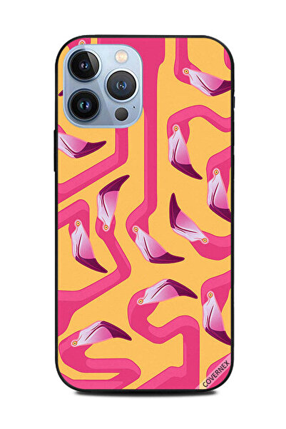 Covernex غطاء حماية لهاتف Apple iPhone 13 Pro Max بتصميم مربع فلامنجو