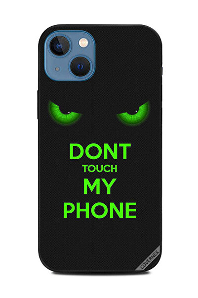 Covernex غطاء حماية لهاتف Apple iPhone 13 - لا تلمس هاتفي - عيون خضراء