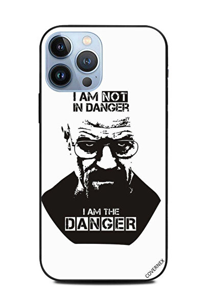 Covernex غطاء حماية لهاتف Apple iPhone 13 Pro Max أنا لست في خطر بالأبيض والأسود