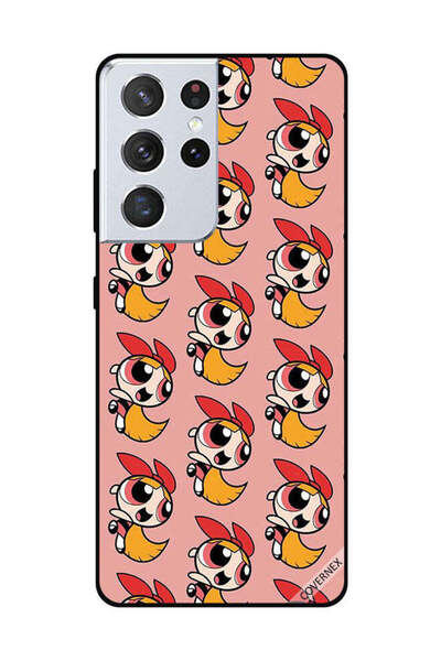 Covernex غطاء حماية لهاتف سامسونج جالاكسي S21 ألترا ميكي لطيف باللون الوردي