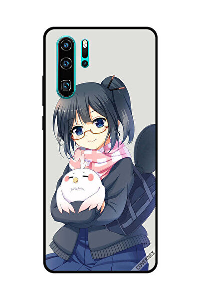 Covernex غطاء حماية لهاتف هواوي P30 Pro فتاة تحمل حيوانًا أليفًا