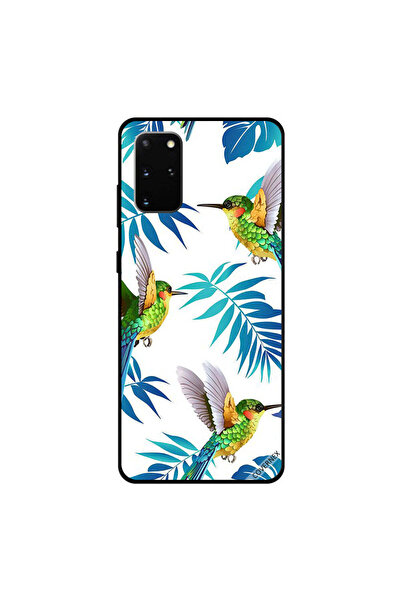 Covernex غطاء حماية لهاتف سامسونج جالكسي S20 بلس بنقشة طيور لطيفة وأوراق كبيرة