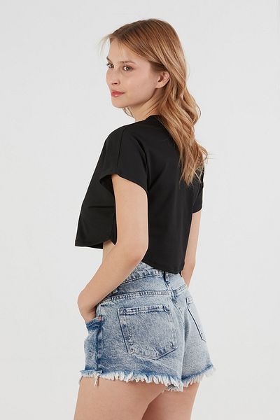 Fulla Moda Βασικό T-Shirt με μανίκια με νυχτερίδα