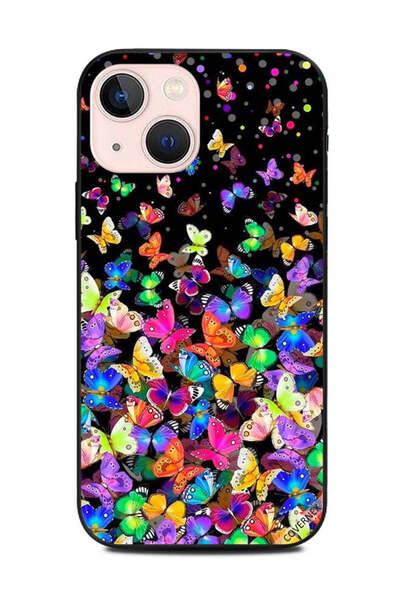 Covernex غطاء حماية لهاتف أبل آيفون 13 ميني - فراشات صغيرة متعددة الألوان