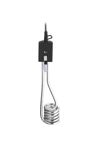 DLC Handheld Immersion Water Heater 1500 W – Portable Silver/Black Fast-Boil Rod
