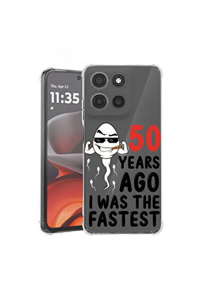 bestcase Husă antișoc pentru Motorola Edge 60 Pro cu design de acum 50 de ani, 2052054 AS 1902