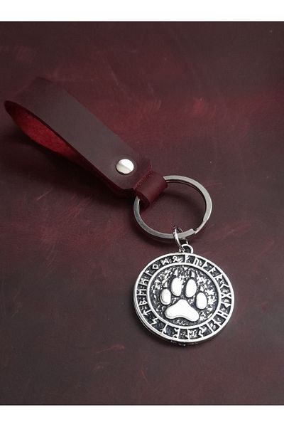 BSN Store Bear Claw Figure Premium Genuine Leather Keychain Gift Keychain