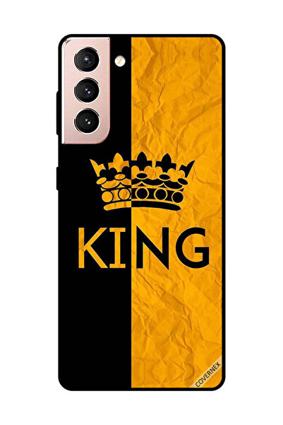 Covernex غطاء حماية لهاتف سامسونج جالاكسي S21 بلس كينج أسود وأصفر