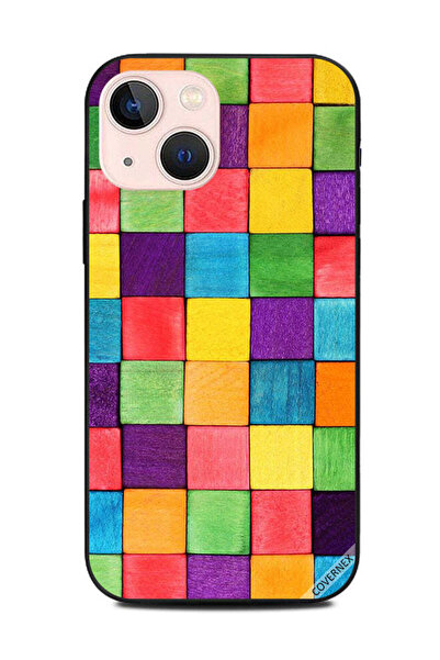 Covernex غطاء حماية لجهاز ابل ايفون 13 ميني جدار من الكتل الملونة