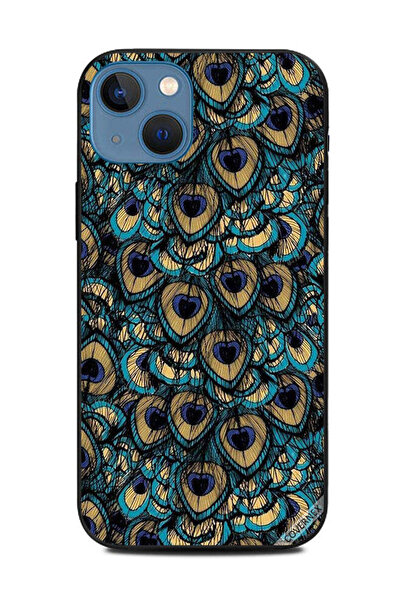 Covernex غطاء حماية لهاتف أبل آيفون 13 بطبعة ريش الطاووس