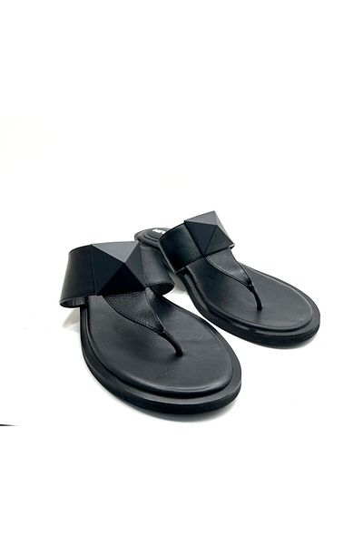 NEWGÜLTEKİN Very Stylish Flip-Flops with Genuine Leather and Comfort Combination