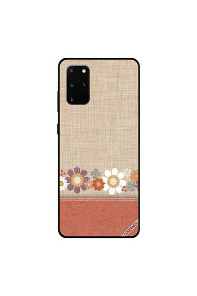 Covernex غطاء حماية لهاتف سامسونج جالكسي S20 بلس مصنوع من الجلد ونقشة زهور