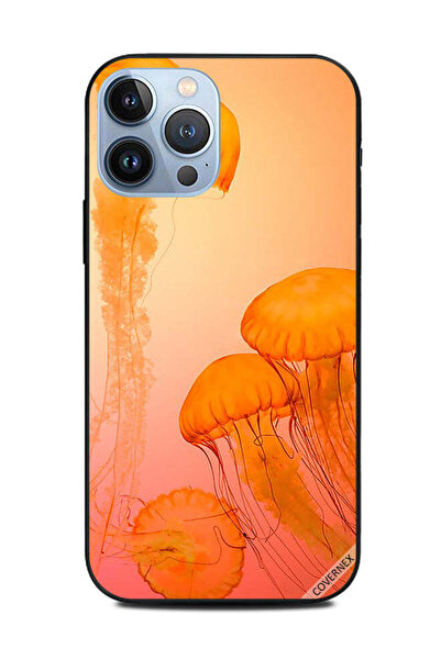 Covernex غطاء حماية لهاتف Apple iPhone 13 Pro Max قنديل البحر البرتقالي