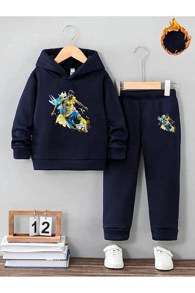 makiteks Winter Boys Tracksuit Set 5 6 7 8 9 10 11 12 Years Football