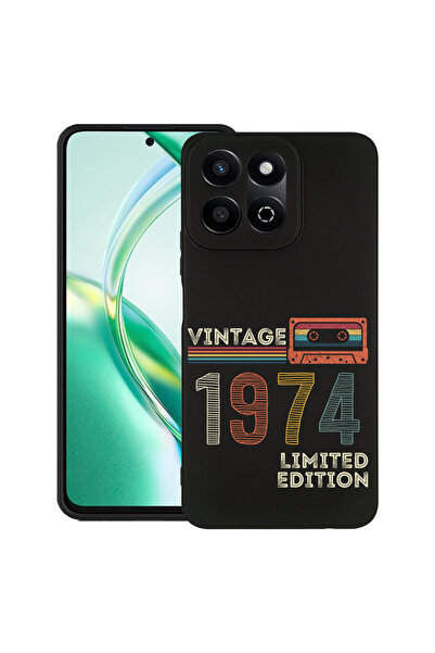 bestcase ® Husa Slim Silicon pentru Honor 200 Smart, 1974 - Vintage Tape, 192...