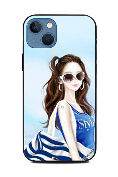 Covernex غطاء حماية لهاتف Apple iPhone 13 بتصميم قميص أزرق