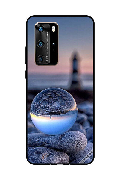 Covernex غطاء حماية لهاتف هواوي بي 40 برو، تصوير رائع للطبيعة في زجاج دائري