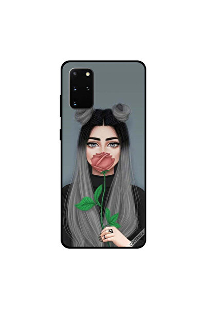 Covernex غطاء حماية لهاتف سامسونج جالكسي S20 بلس بطبعة فتاة لطيفة تخفي فمها ع...