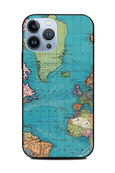 Covernex غطاء حماية لهاتف Apple iPhone 13 Pro Max خريطة العالم