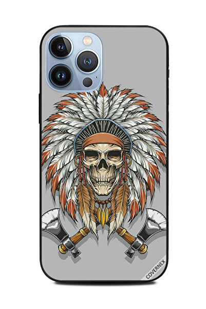 Covernex غطاء حماية لهاتف Apple iPhone 13 Pro Max بني برأس ريش
