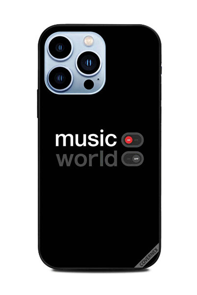 Covernex غطاء حماية لجهاز Apple iPhone 13 Pro مع موسيقى وعالم متوقف