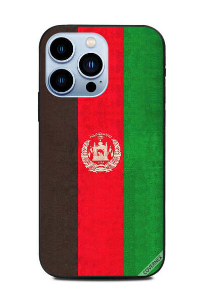 Covernex غطاء حماية لجهاز Apple iPhone 13 Pro بعلم أفغانستان العتيق