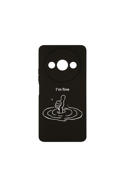 bestcase ® Husa Slim Silicon pentru Xiaomi Redmi A3, I'm Fine, 1788878 B 1867