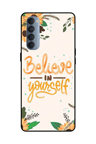 Covernex غطاء حماية لهاتف Oppo Reno 4 Pro - ثق بنفسك - زهور الشمس