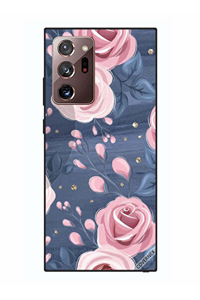 Covernex غطاء حماية لهاتف سامسونج جالكسي نوت 20 ألترا بنقشة ورود وردية وأوراق...