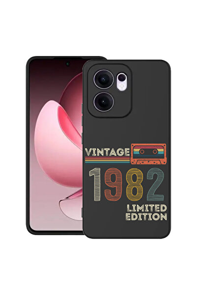 bestcase ® Husa Slim Silicon pentru OPPO Reno13 F / Reno13 FS, 1982 - Vintage...