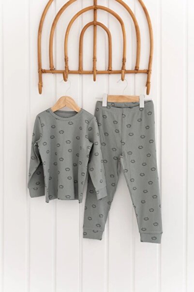 Lilabio 100% Cotton Patterned Boy's Pajama Set