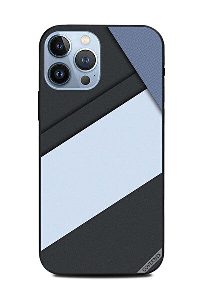 Covernex غطاء حماية لهاتف Apple iPhone 13 Pro Max بنمط خطوط سوداء وبيضاء