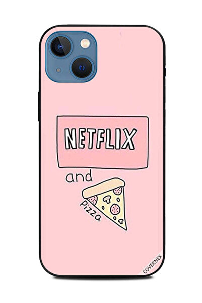 Covernex غطاء حماية لجهاز Apple iPhone 13 Netflix & Pizza
