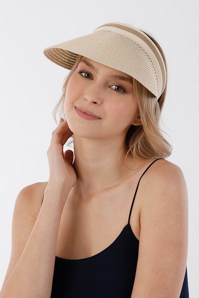 Fulla Moda Visor Straw Hat