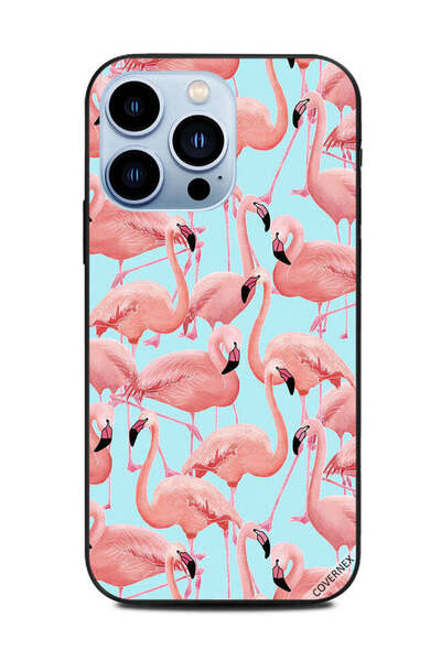 Covernex غطاء حماية لهاتف Apple iPhone 13 Pro بنمط طائر الفلامنغو