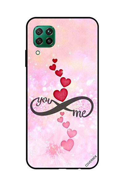 Covernex غطاء حماية لهاتف هواوي نوفا 7i / P40 لايت - قلوب حمراء ووردية - يو إ...